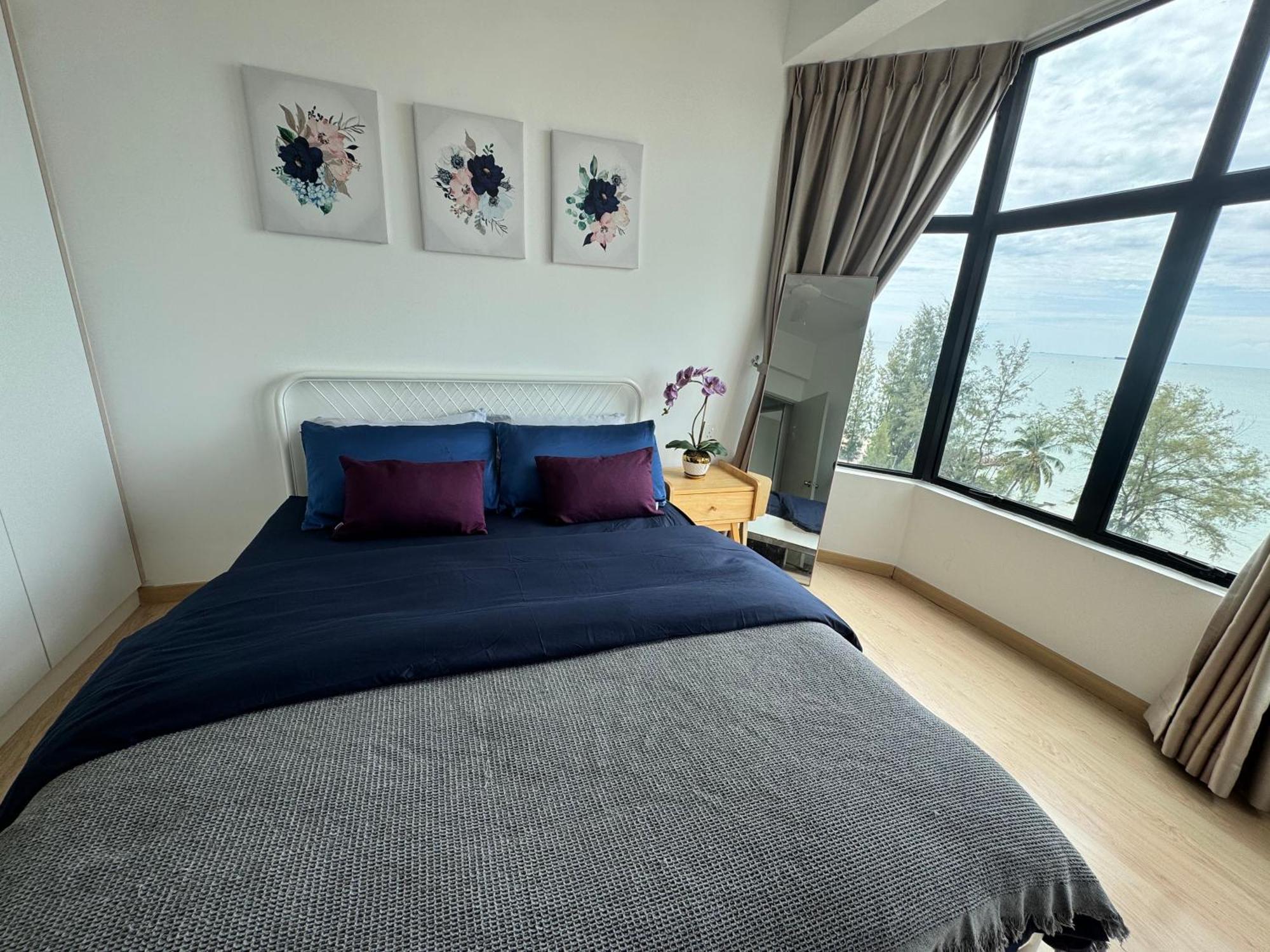 2Br Apartment - Beachfront - Corner Unit - Netflix - Unifi 300Mbps - Mutiara Melaka Pantai Puteri Dış mekan fotoğraf